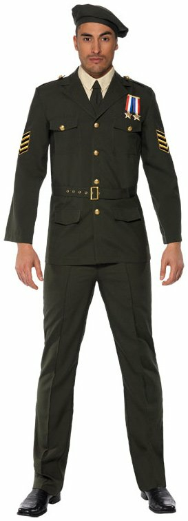 Wartime Officer Male Adult Costume