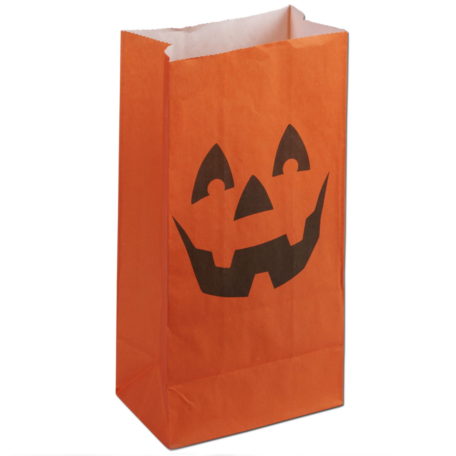 Pumpkin Luminary Bags with Candles (6 count)