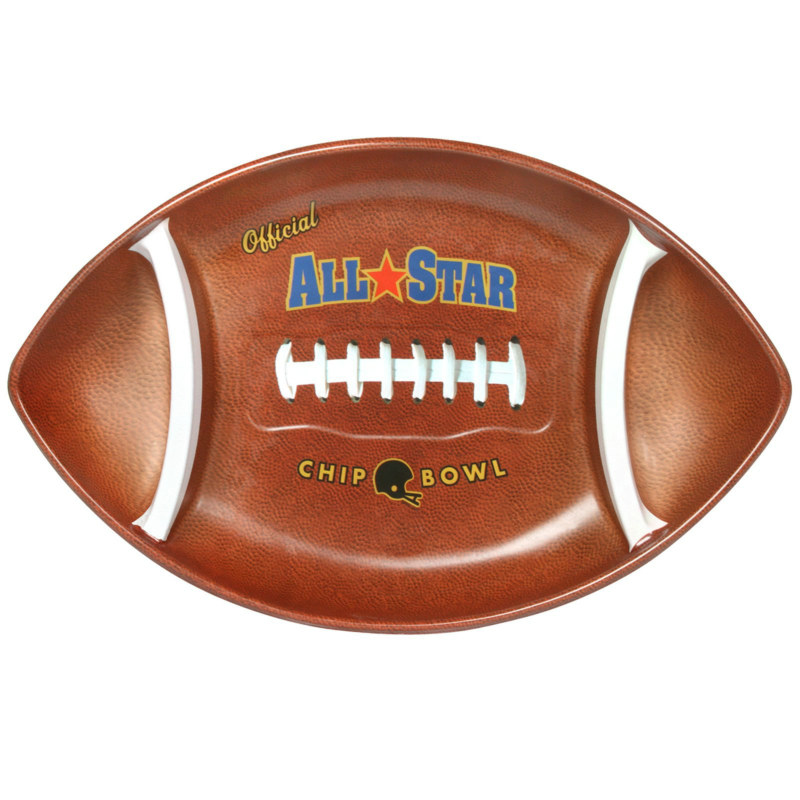 Football Chip and Dip Bowl