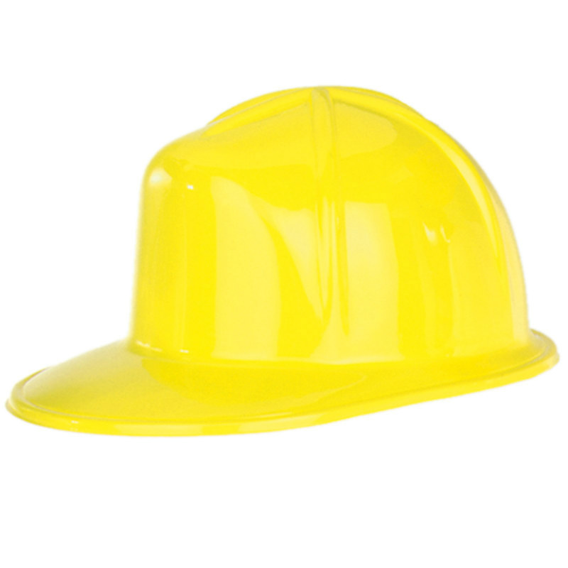 Yellow Plastic Construction Helmet