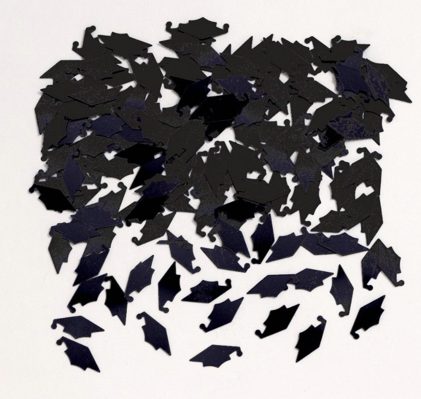 Black Mortarboard Confetti