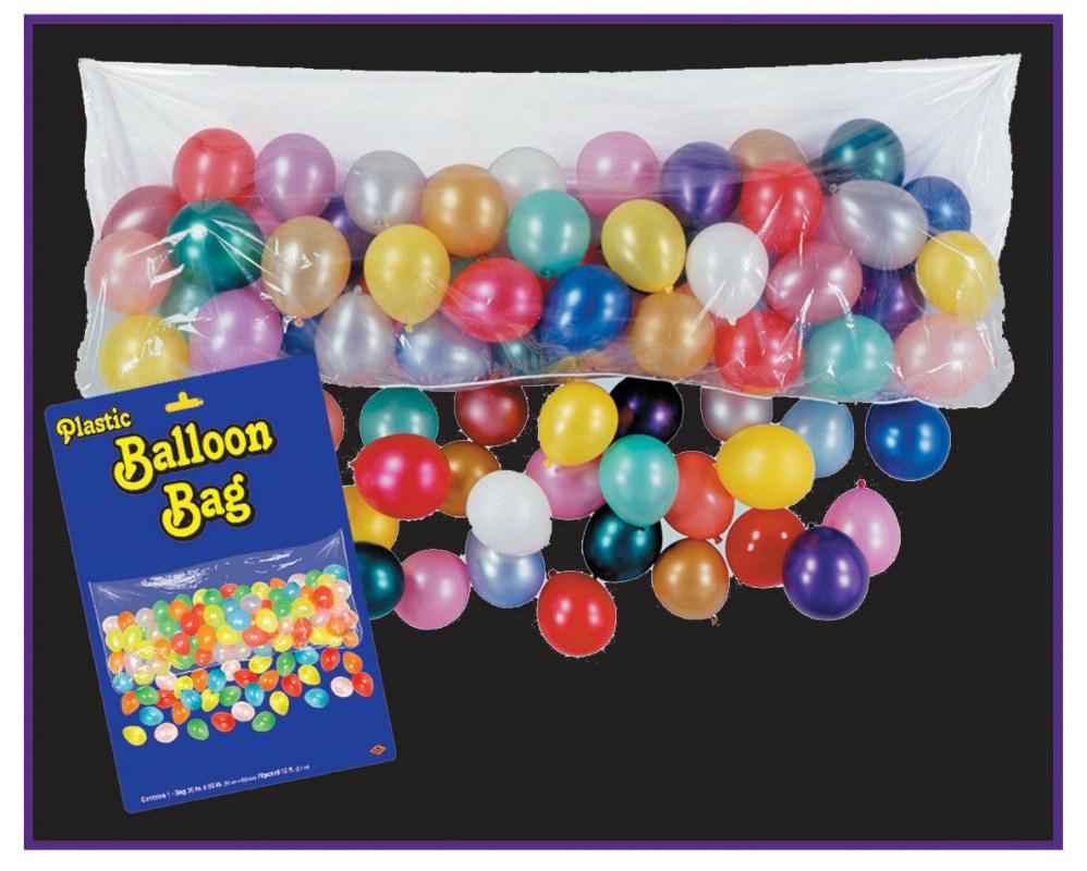 Plastic Balloon Bag with Balloons