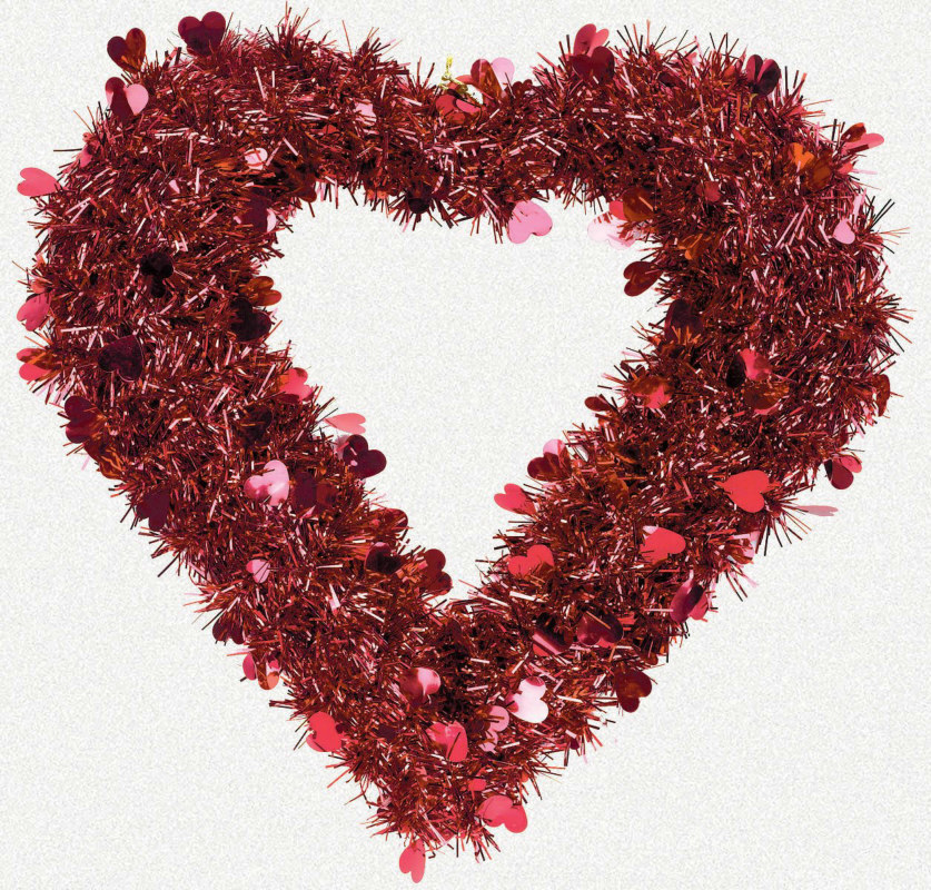 Red Heart Wreath