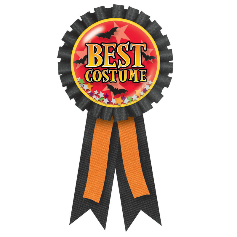 Best Costume Confetti Pouch Award Ribbon