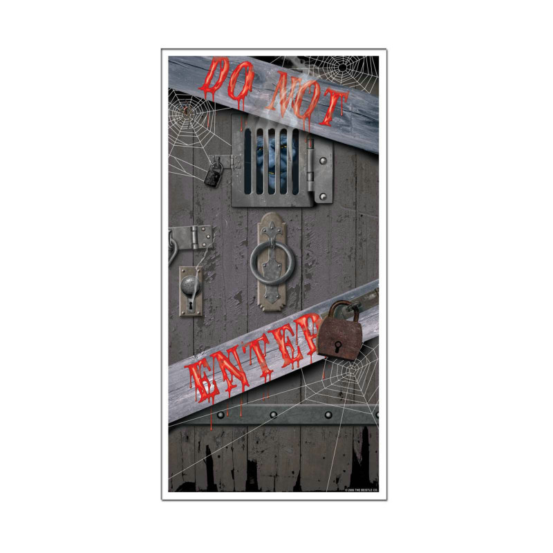 5' Haunted Halloween Door Cover