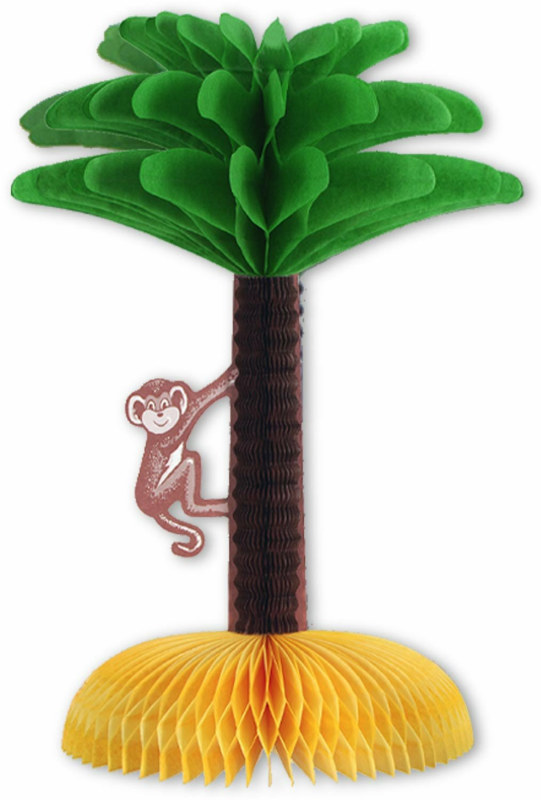 Luau Centerpiece with Monkey