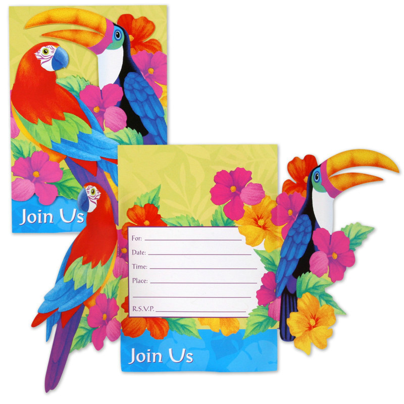 Birds of Paradise Invitations (8 count)