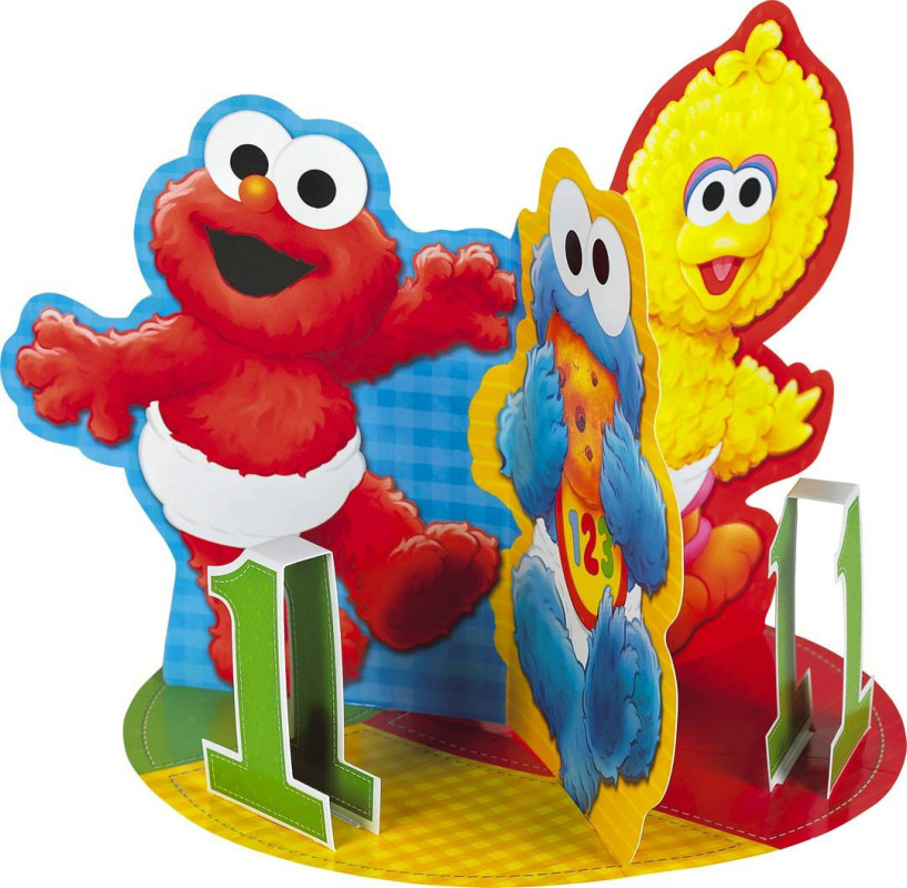 Sesame Street 1st Birthday Centerpiece