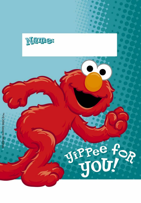 Hooray For Elmo Treat Bags (8 count)