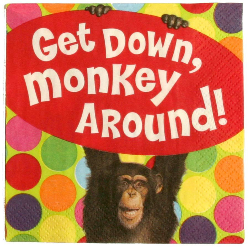 Monkey Around Beverage Napkins (16 count)