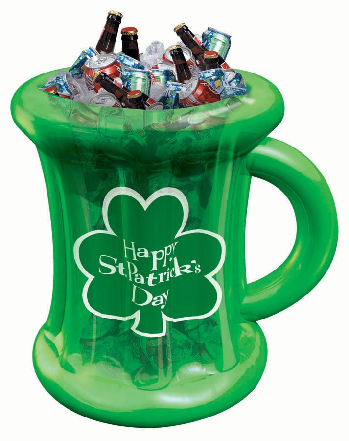 St. Patrick's Inflatable Beer Mug Cooler