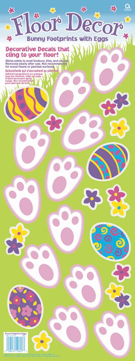 Bunny Footprints and Egg Decals