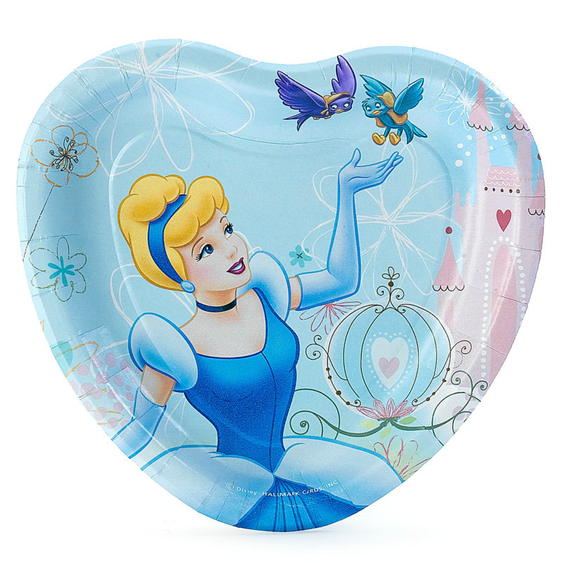 Cinderella Dreamland Heart Shaped Dessert Plates (8 count)