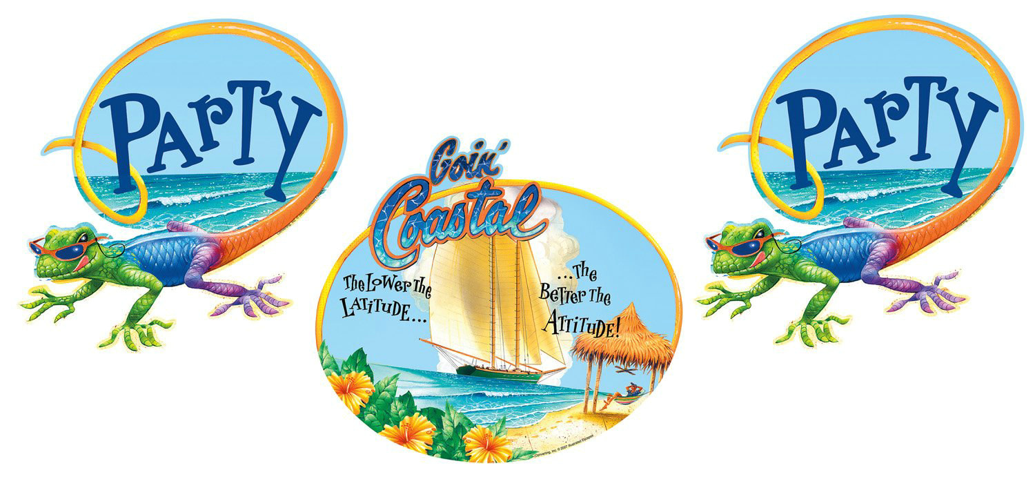 Goin' Coastal Cutouts Assorted (3 count)