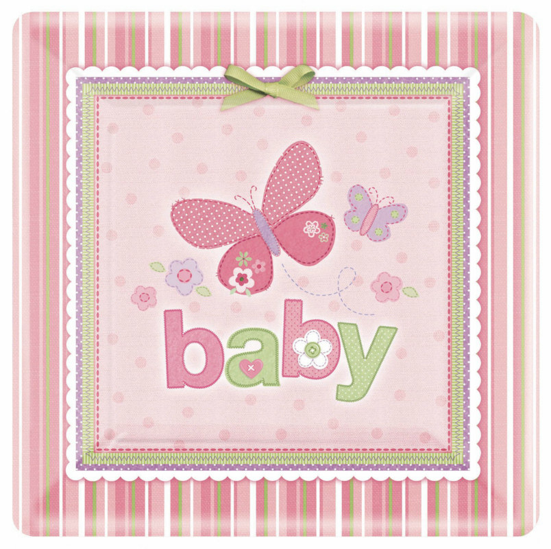 Carter's Baby Girl Square Dinner Plates (8 count)