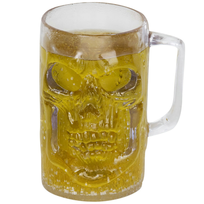 20 oz. Clear Skull Mug