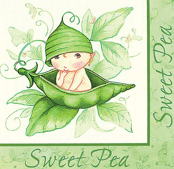 Sweet Pea Lunch Napkins (16 count)