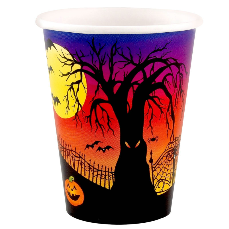 Haunted Hill 9 oz Paper Cups (8 count)