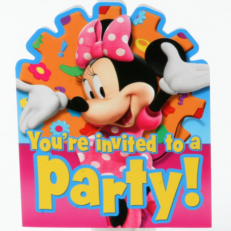 Minnie Mouse Invitations (8 count)