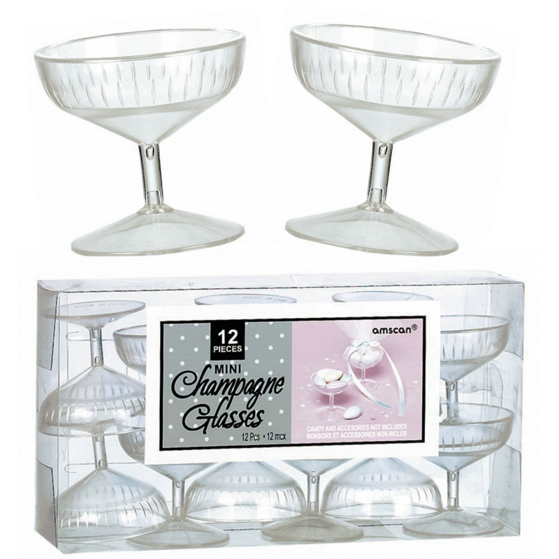 Mini Champagne Glass Sets (12 count)