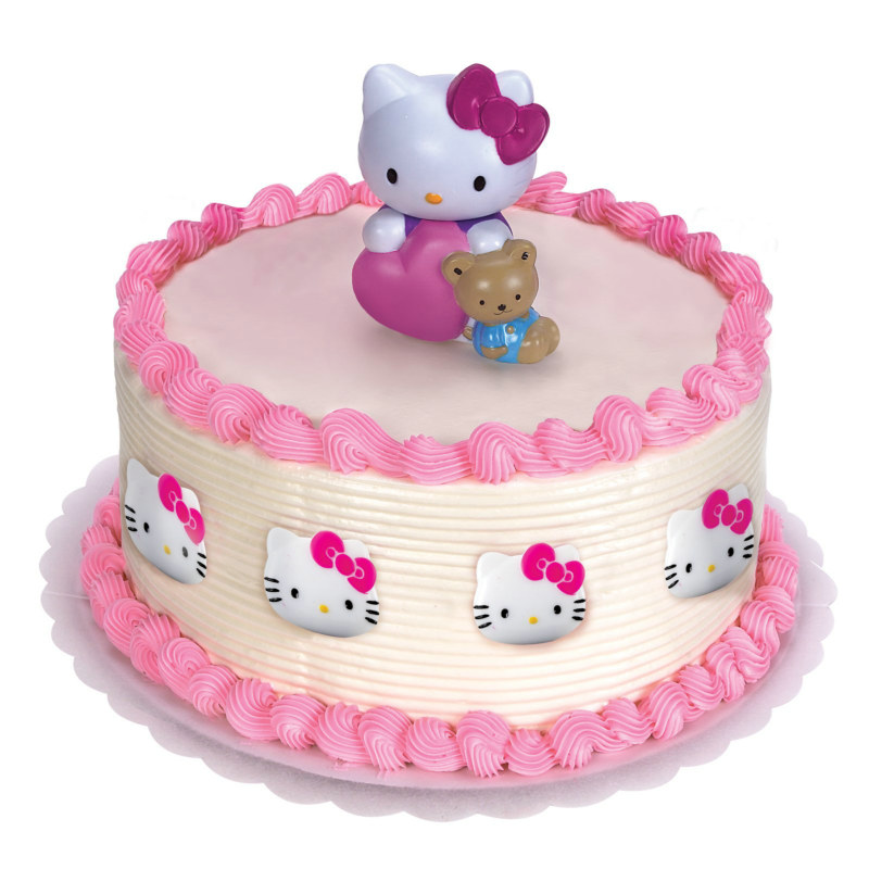 Hello Kitty Cake Topper and 8 Rings