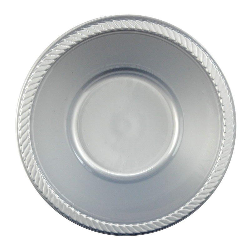 Silver Plastic Bowl (20 count)