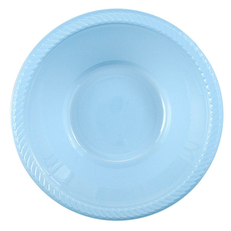 Light Blue Plastic Bowl (20 count)