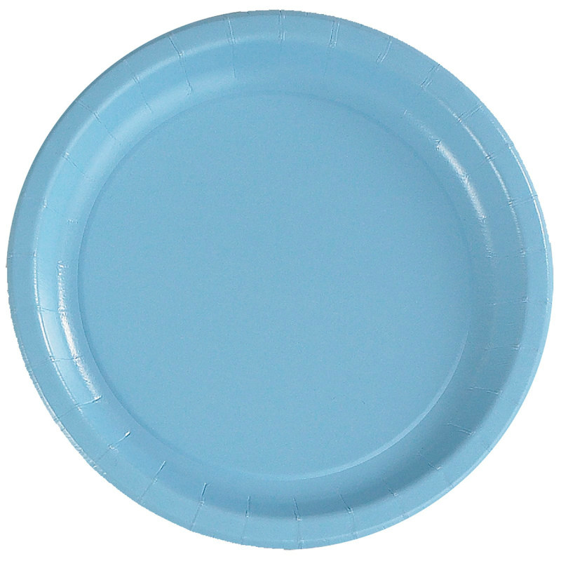 Light Blue Dinner Plates (24 count)