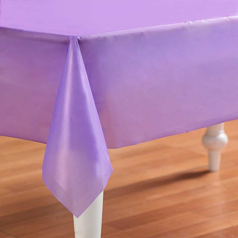 Purple 54" x 108" Plastic Tablecover