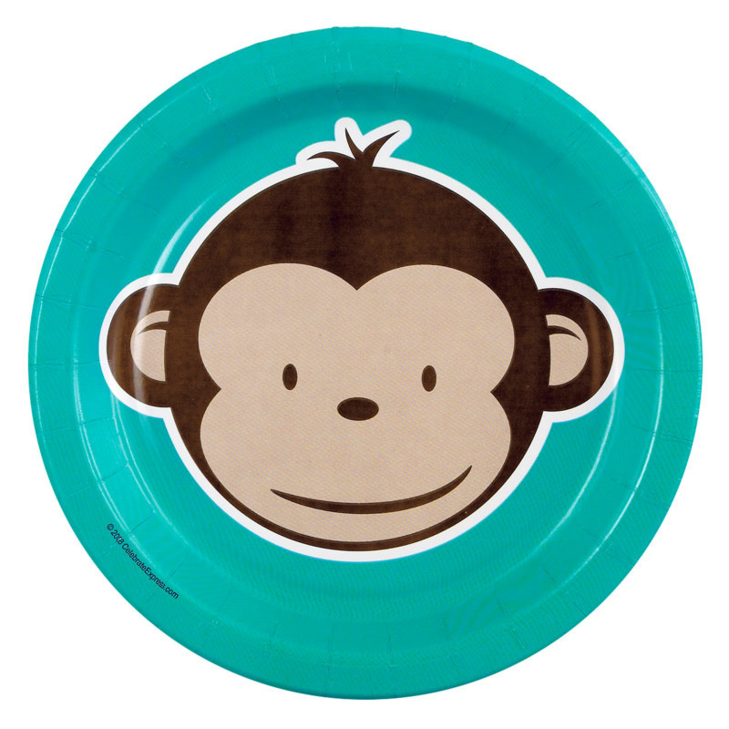 Mod Monkey Dessert Plates (8 count)