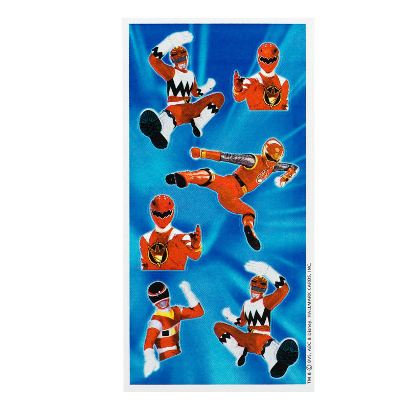 Power Rangers Sticker Sheets