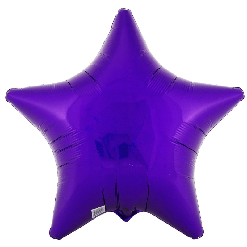 Purple Prismatic Star 18" Foil Balloon