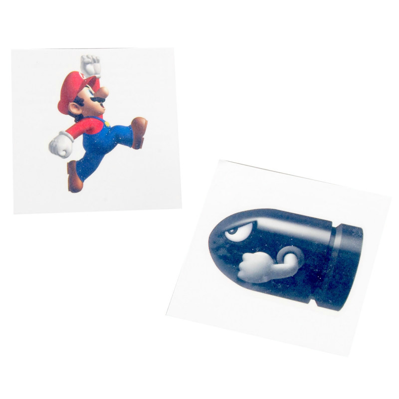 Super Mario Bros. Tattoos Assorted (8 count)