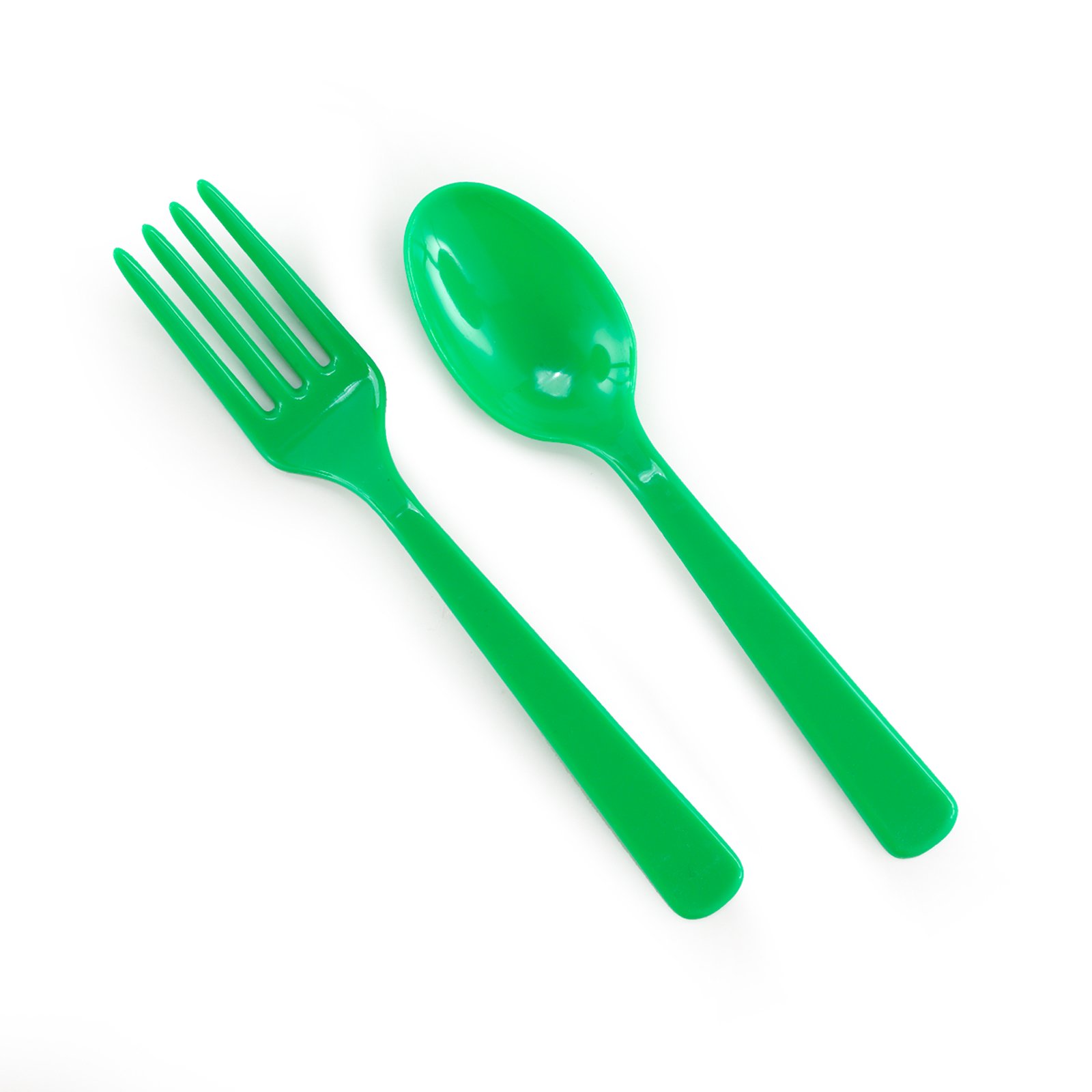 Forks & Spoons - Green (8 each)