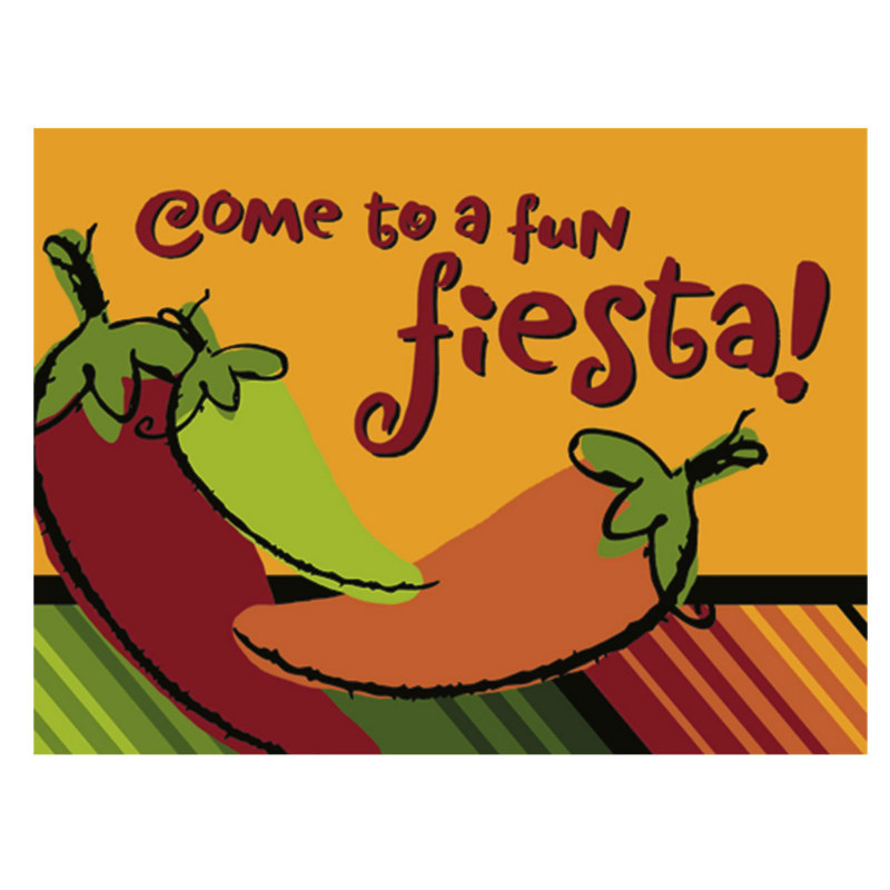 Fiesta Peppers Invitations (8 count)