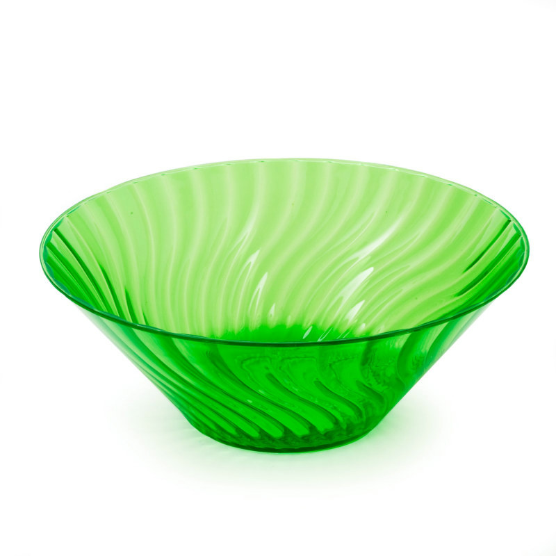 11" Lemon Lime Large Plastic Bowl