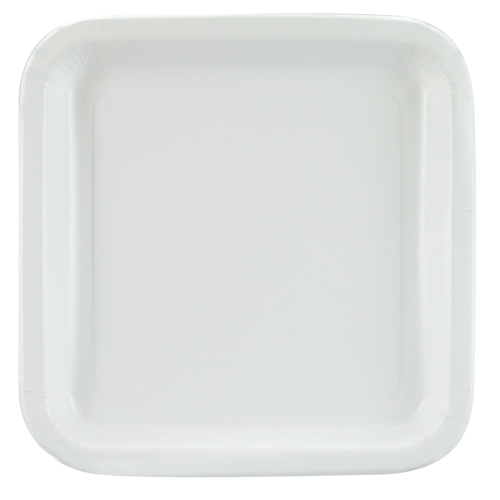 White Square Dinner Plates (12 count)