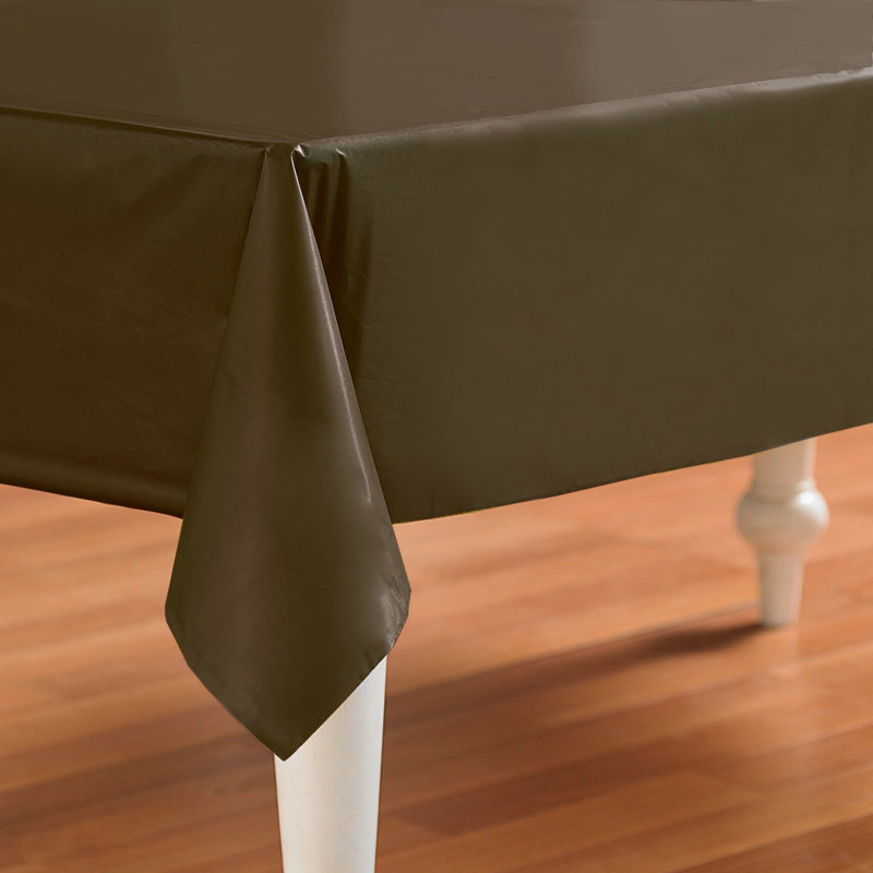 Brown Plastic Tablecover