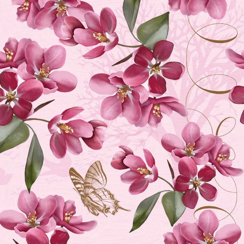 Cherry Blossom Plastic Tablecover