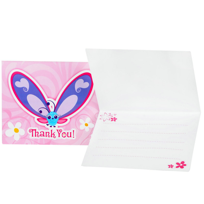 Flutterby Butterflies Thank-You Cards (8 count)