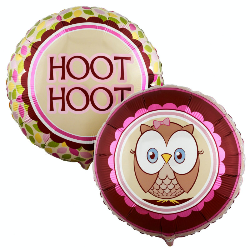 Look Whoo's 1 - Pink 18" Foil Balloon