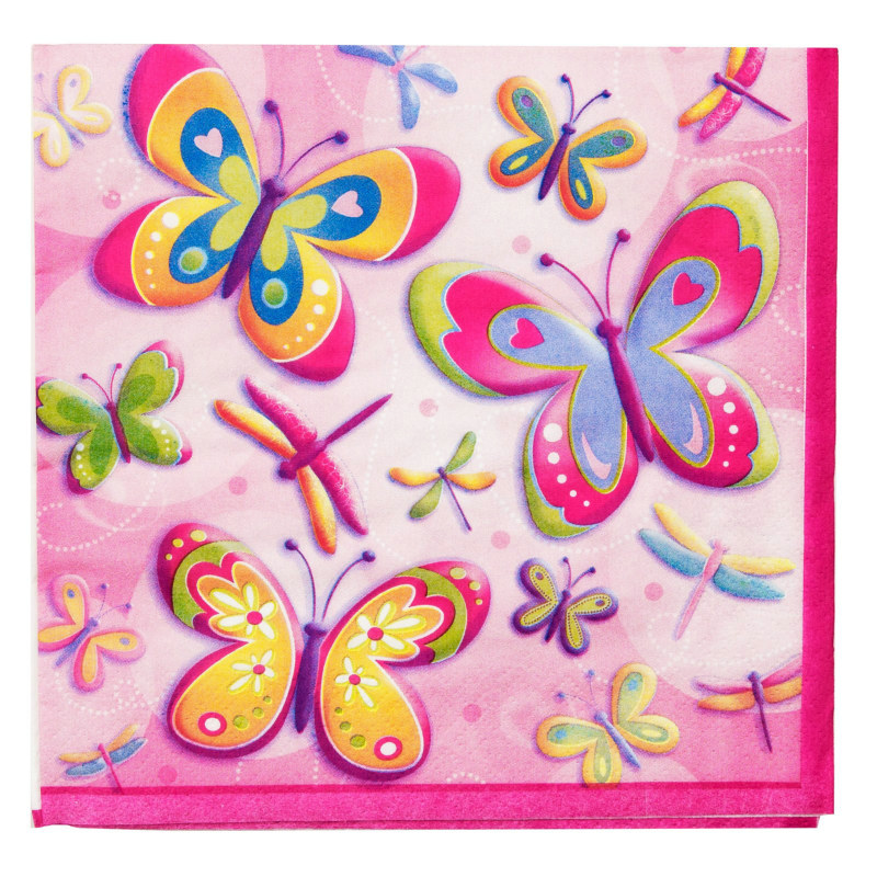 Butterflies and Dragonflies Lunch Napkins (16 count)