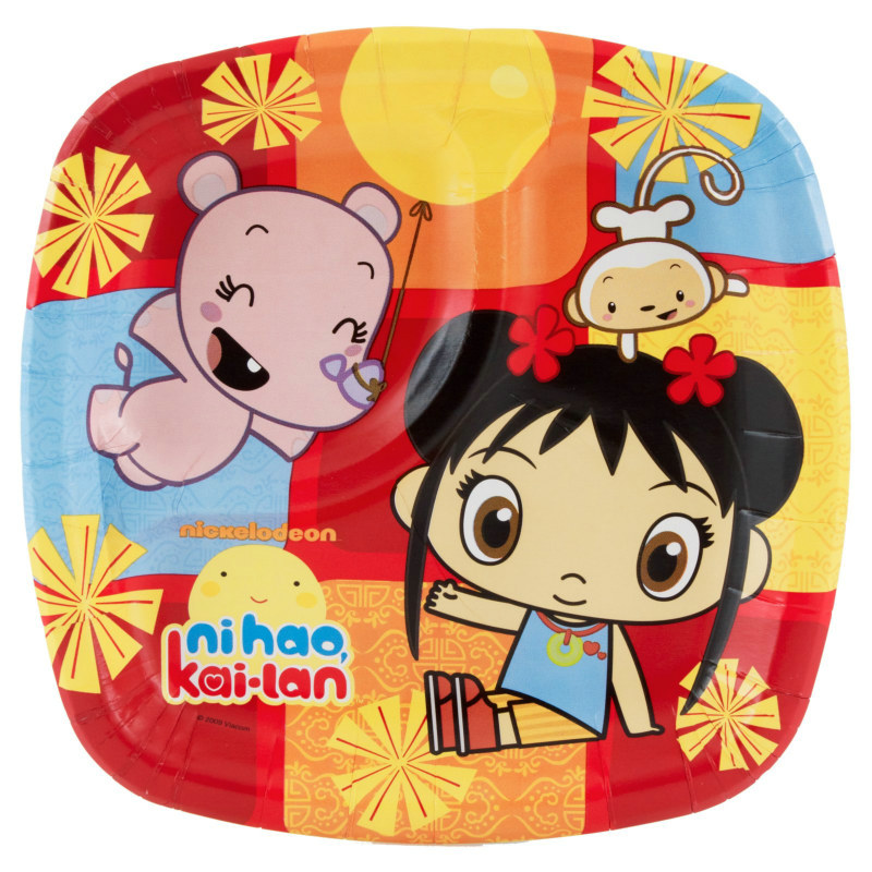 Ni Hao, Kai-Lan Pocket Dessert Plates (8 count)