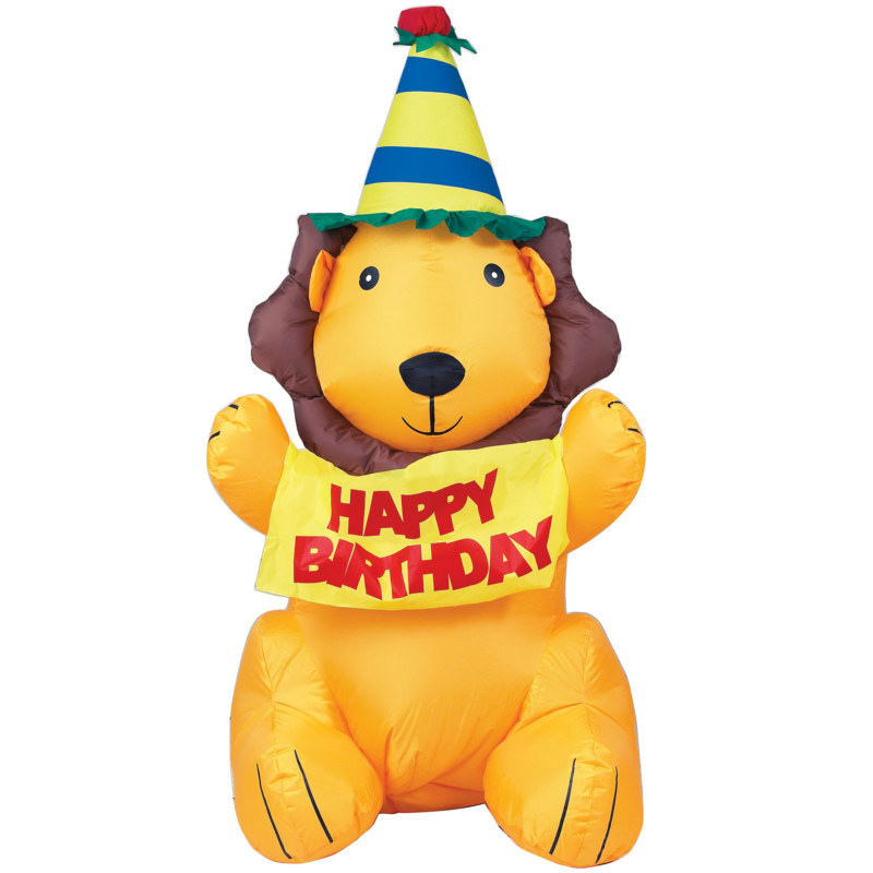 4' Airblown Birthday Lion