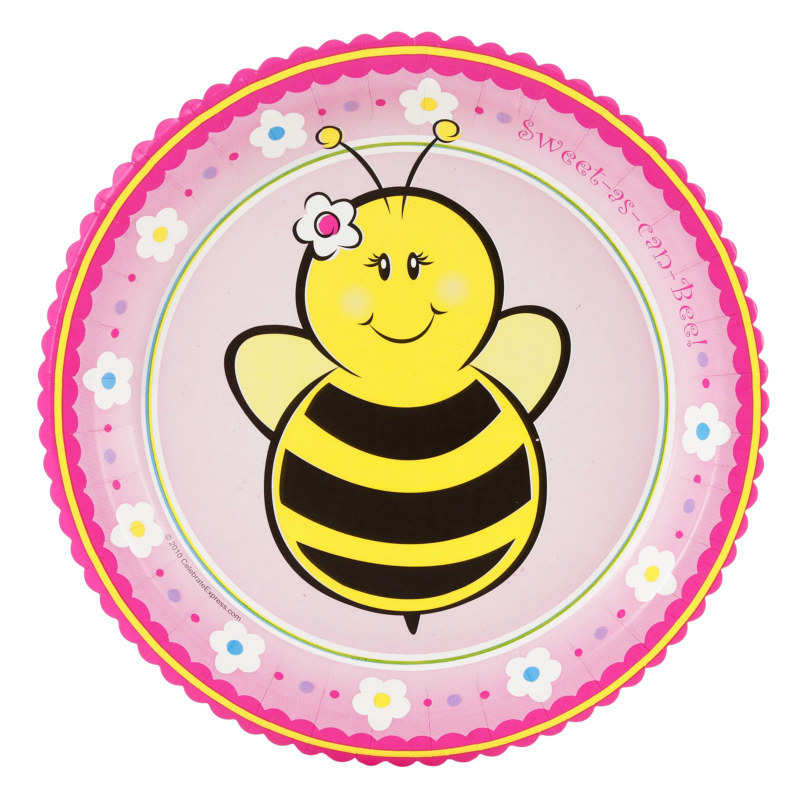 Sweet-As-Can-Bee Dessert Plates (8 count)