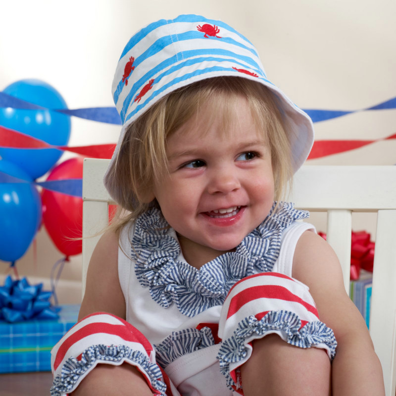 Crab Sun Hat (0-12 Months)