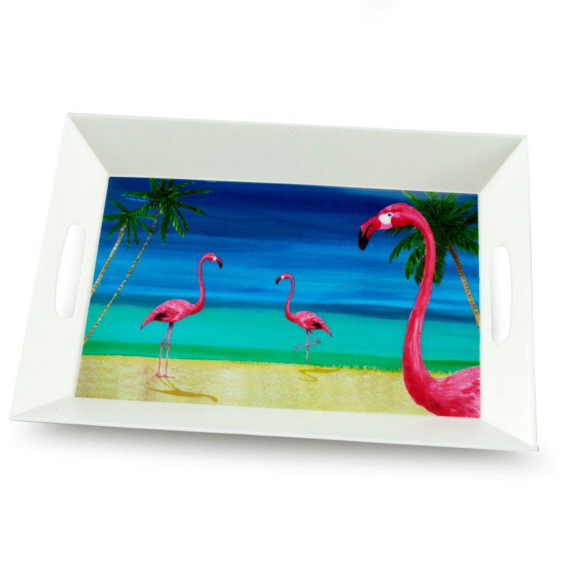 14" Tropical Vacation Serving Tray