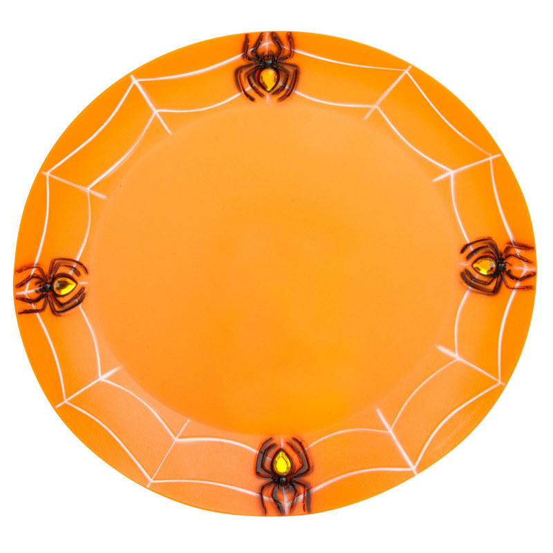 Orange Spiderweb Tray