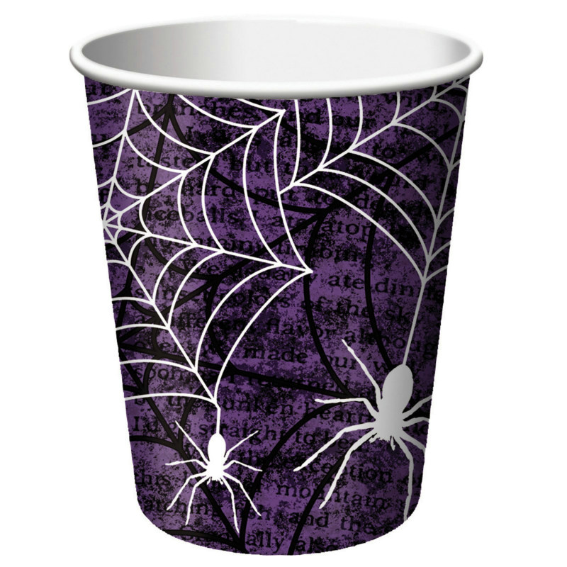 Creepy Webs 9 oz. Cups (8 count)