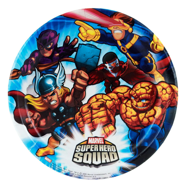 Marvel Super Hero Squad Dessert Plates (8 count)